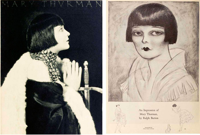 Первая, короткая стрижка - Мэри Турман 1921 год